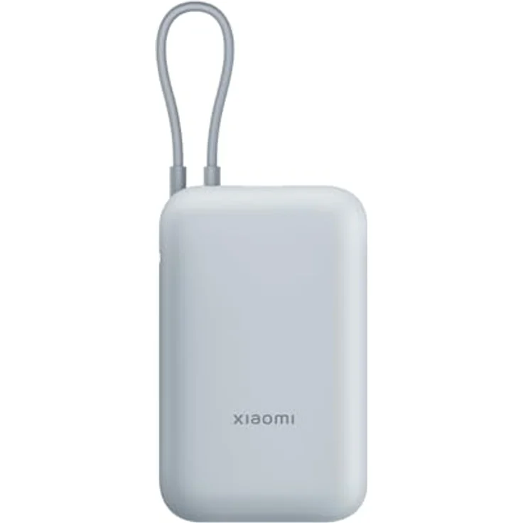 Xiaomi 22.5W Power Bank mit Integriertem Kabel - 10000mAh, Schnellladefunktion, lädt 3 Geräte gleichzeitig, flugtauglich, in 4.5 Stunden aufgeladen - praktisch und kompakt, Blau – Bild 1
