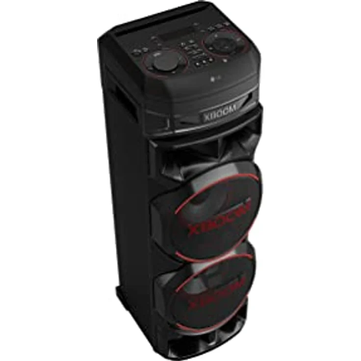 LG XBOOM RNC9, 2-Wege-Soundsystem mit 4 Lautsprechern (Dolby Audio, Karaoke- & DJ-Funktionen, Beleuchtung), Schwarz [Modelljahr 2023] – Bild 3