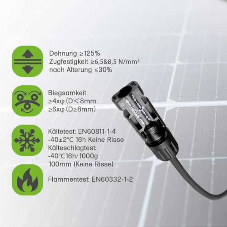 Offgridtec 3m 6mm² MC-4-Verbindungskabel Stecker/Buchse Verlängerung mit strahlenvernetzten Solarkabel, Lapp, Deutschland – Bild 5