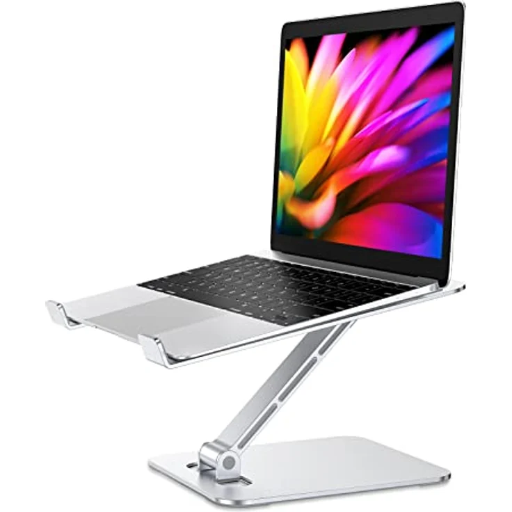 Babacom Laptop Ständer, Höhenverstellbar und Faltbar aus Aluminiumlegierung, rutschfest und stabil für Laptops von 10 bis 16 Zoll – Bild 1