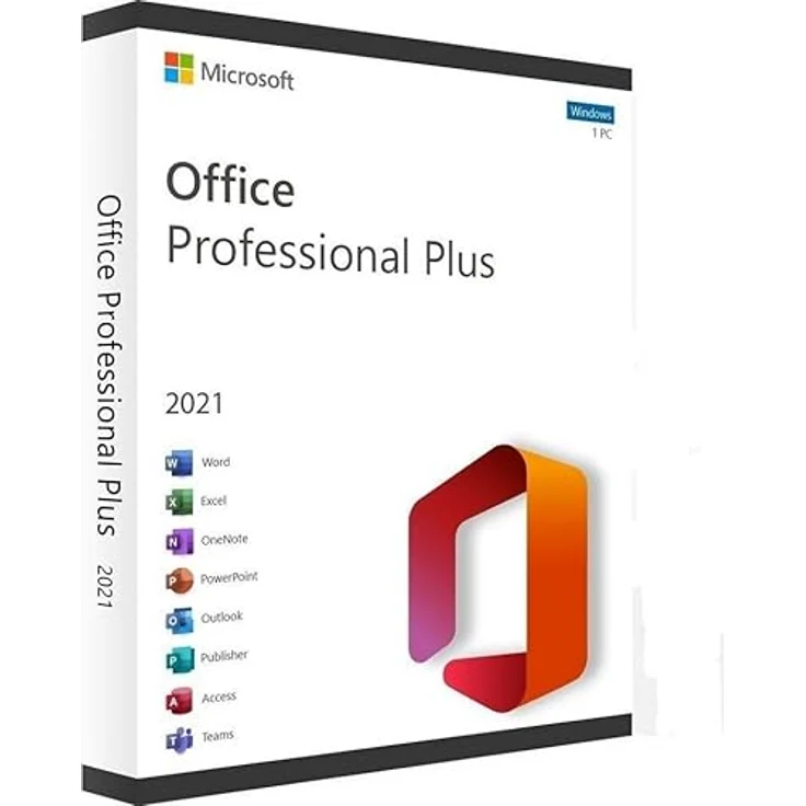 Microsoft Office 2019 Professional Plus, umfassende Büroanwendungssuite mit Word, Excel, PowerPoint, Outlook, Access, Publisher, OneNote, Skype for Business und OneDrive for Business, für Windows – Bild 1