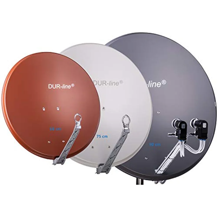 DUR-line Select 85/90cm Komplettanlage anthrazit 1xSAT/8TN – Bild 10