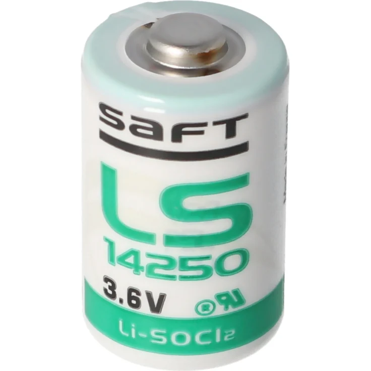 SAFT Ersatzbatterie LS14250, Lithium Thionylchlorid 3,6V, passend für Abus FUMK50020, FUFT50040, FU8325