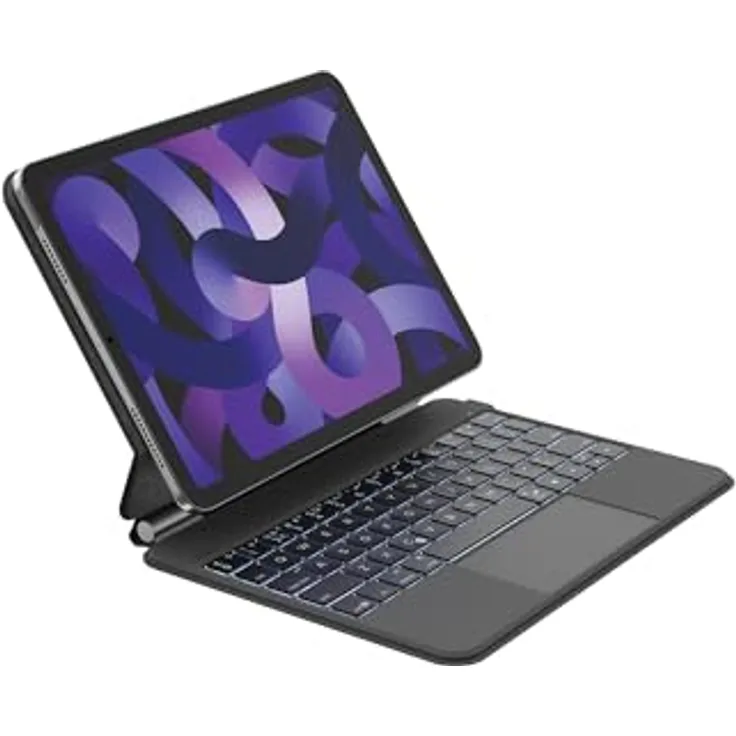 Belkin Pro Case für iPad Pro 11 M4, integrierte hintergrundbeleuchtete Tastatur mit magnetischem Standfuß, Schwarz
