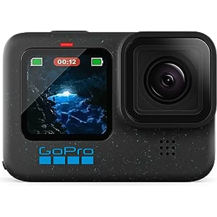 GoPro HERO12 Black – wasserdichte Action-Kamera mit 5,3K60 Ultra HD-Video, 27 MP Fotos, HDR, 1/1,9-Zoll-Bildsensor, Live-Streaming, Webcam, Stabilisierung