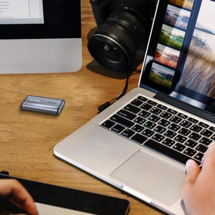 Adata Dysk zewnętrzny SSD SE880 500 GB USB3.2A/C Gen2x2 Niebieski (500 GB), Externe SSD, Blau – Bild 8