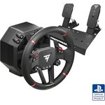 THRUSTMASTER T598, Direct Axial Drive Force Feedback-Rennlenkrad für PS5, PS4, PC, mit 30 cm abnehmbarer Sportwagen-Felge und H.E.A.R.T. Pedalen, schwarz/rot