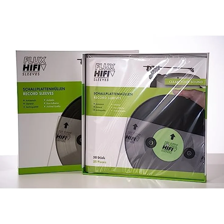 FLUX-Hifi Innenhüllen für Schallplatten Vinyl Sleeves 50 Stück inkl. Aufbewahrungsbox – Bild 5