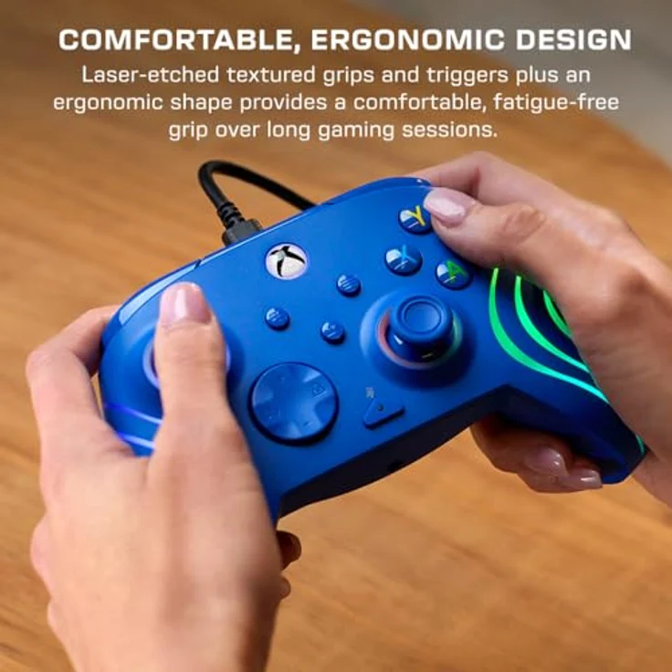 Turtle Beach Afterglow Wave, Wired Xbox Controller mit RGB-Beleuchtung, einstellbaren Hall-Effekt-Abzügen und ergonomischem Design – Bild 7