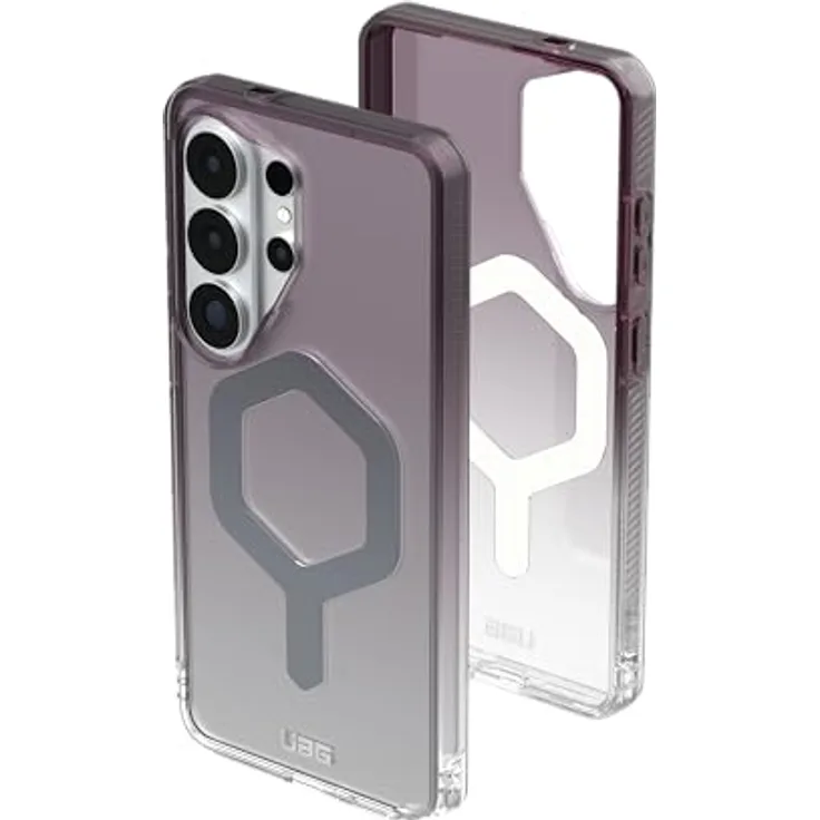 URBAN ARMOR GEAR Plyo Case für Samsung Galaxy S26 Ultra, sturzsicheres Cover mit Magnetring, Wireless Charging kompatibel, schwarz/transparent/Ombre