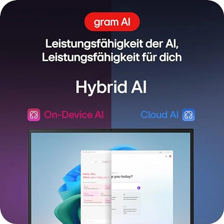LG gram 15 Zoll Notebook, AMD Ryzen AI 7 350, 16GB RAM, 1TB SSD, AMD Radeon 860M, Windows 11 Home, Schwarz – Bild 3
