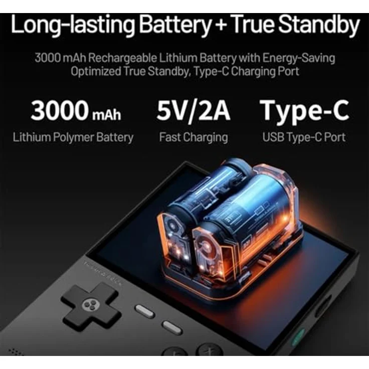 TRIMUI Brick Retro Handheld Konsole, 3,2 Zoll IPS Display, Quad-Core Prozessor, Linux mit vorinstallierten Retro-Spielen, tragbar – Bild 4