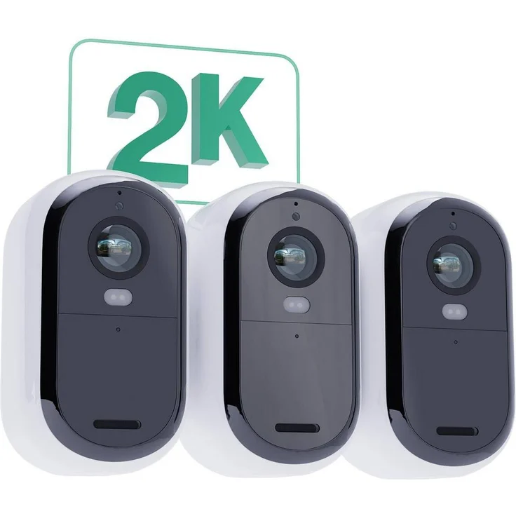 Arlo Essential 2K Outdoor Camera (2560 x 1440 Pixels), Netzwerkkamera, Schwarz, Weiss - Preisvergleich