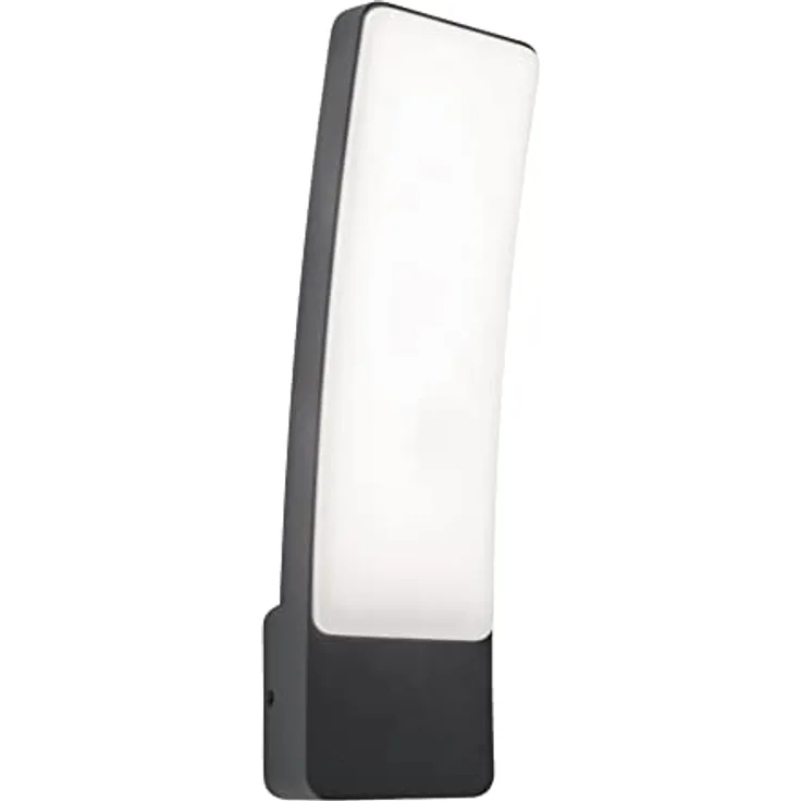 LUTEC LED Außenwandleuchte Kira, Außenlampe aus Aluminium in Anthrazit, moderne 1-flammige Wandlampe,18 Watt, 4000 Kelvin, 1200 Lumen,Wandleuchte