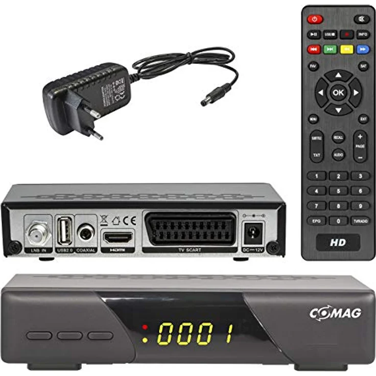 HD SAT Receiver Echosat Digital mit Audio Cinch USB HDMI Full HDTV 1080p Tuner – Bild 2
