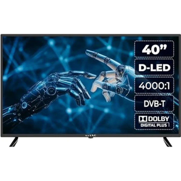 Kiano Slim TV 40, 40 Zoll Full HD LED Fernseher mit Dolby Digital Plus, DVB-T2/S2, PVR USB Aufnahme, 3x HDMI, CI+, Hotelmodus, Schwarz – Bild 5