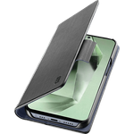 CELLULAR LINE Book Bookcover für Samsung Galaxy S24 FE, Schwarz, mit Magnetverschluss und Easy Card Remove Funktion