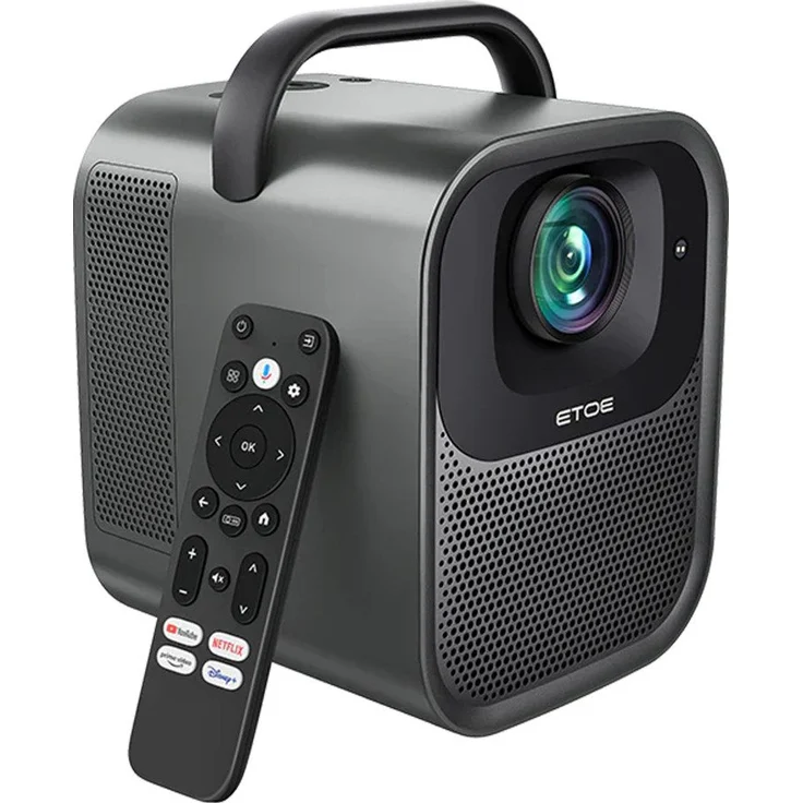 ETOE Seal Pro Projektor 1000 ANSI, Native 1080P Google TV & Netflix Beamer (3000:1, 1920*1080 px, Autofokus, Automatische Trapezkorrektur)