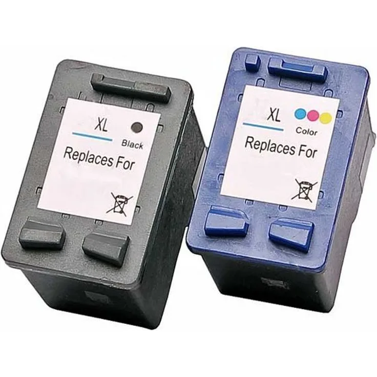 ABC Tintenpatrone Kompatibles Set 2x HP 56 Schwarz & 57 Farbig DeskJet, Remanufactured, 20ml Schwarz & 17ml Farbig, für HP 5550 5550C 5551 5552 5600 5650 5650W 5652 5655 5850 9600 9650 9670