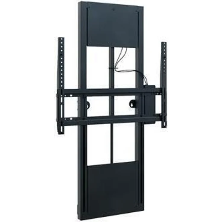 Hagor WH Moto Slim, Wandliftsystem mit elektro-motorischer Höhenverstellung für 42"-75" Bildschirme, max. 100 kg Traglast, Schwarz