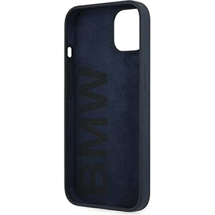 BMW Silicone Signature Case für iPhone 13 mini, langlebige Silikonhülle mit Mikrofaser-Innenfutter, navy blau – Bild 6