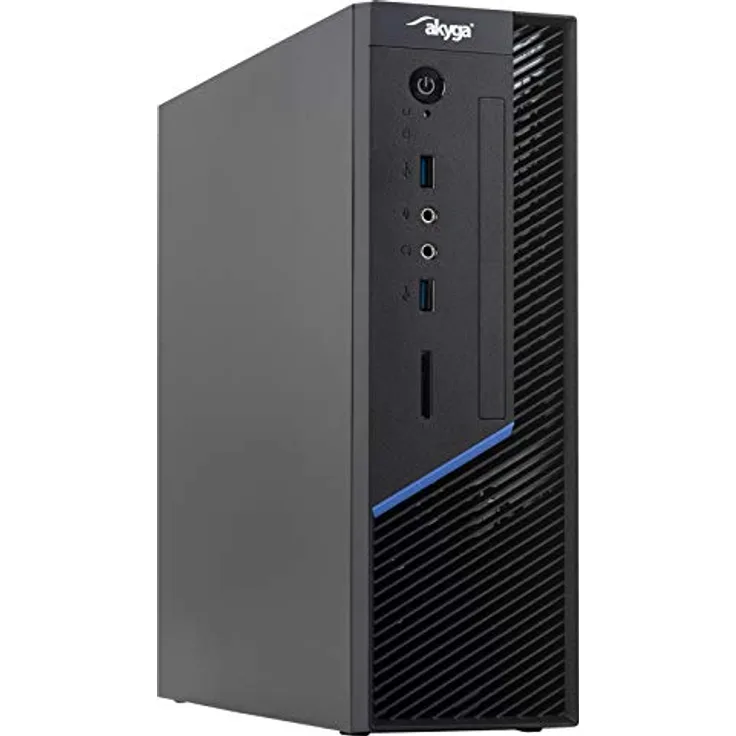 AKYGA SFF Gehäuse AK-202-01BK für Nettop-Computer/Multimedia-Zentrum/USB 3.0 / SD/DVD Slim/Keningston/ohne PSU