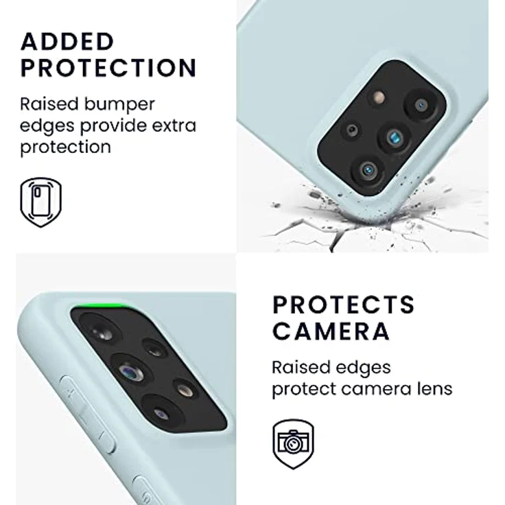 kwmobile Hülle für Samsung Galaxy A33 5G - weiches TPU Silikon Case in Cool Mint, geeignet für kabelloses Laden, rutschfest und reißfest – Bild 3