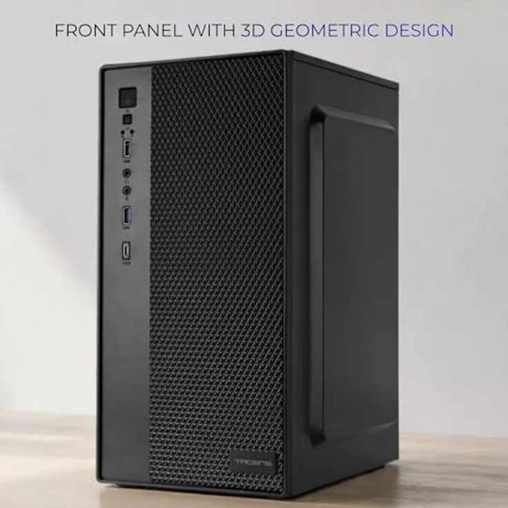 Tacens Anima AC7500, Mini Tower Gehäuse in Schwarz, micro ATX und Mini-ITX, 500 W, kompakte Abmessungen 180 mm x 350 mm – Bild 5
