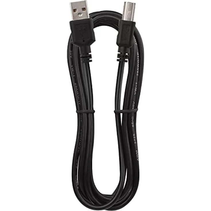 EMOS USB Verbindungskabel USB-A auf USB-B für Drucker und andere Peripheriegeräte mit USB-B Anschluss, Hi-Speed 480 Mbps, 2m lang, schwarz – Bild 3