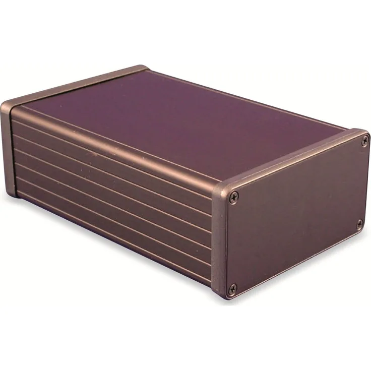 Hammond 1455N1601BK Aluminium-Gehäuse, IP54, 160x103x53 mm, schwarz eloxiert