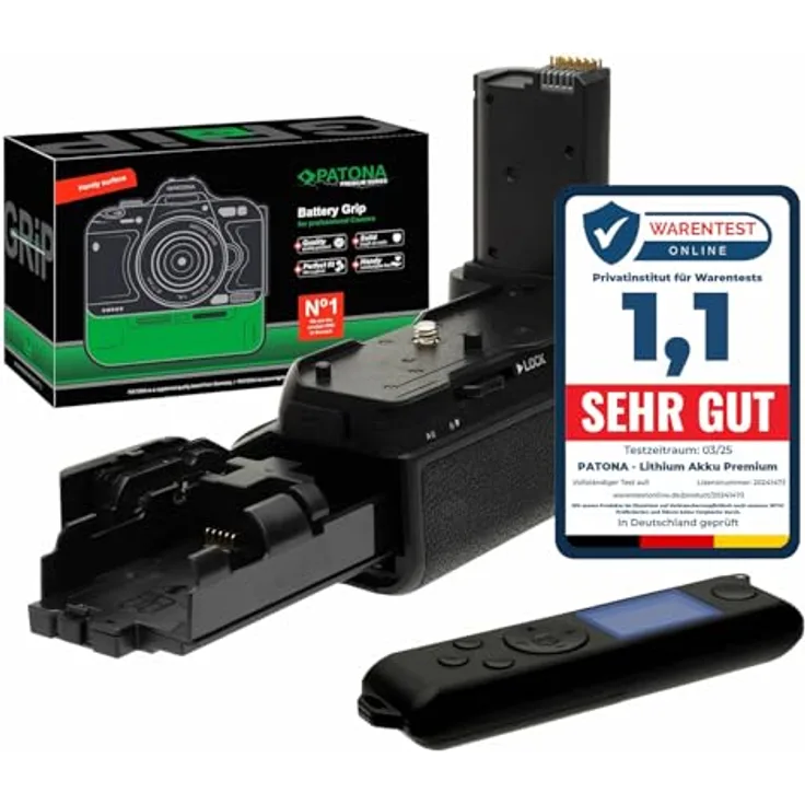 PATONA Premium Batteriegriff MB-N12 für Nikon Z8, Staub- und wassergeschützt, mit USB-C Ladefunktion und Multifunktions-Fernbedienung, kompatibel mit EN-EL15a/b/c Akkus