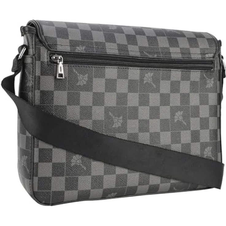 Joop! Cortina Piazza Nevio Messenger 30 cm, Laptop-Tasche aus 100% Polyurethan, grau – Bild 3