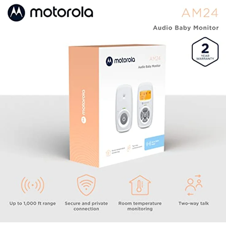Motorola - Babymonitor MBP24 Audio (760301) - Preisvergleich – Bild 2