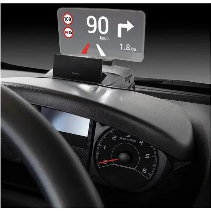 Pioneer SDA-HU100-DUC8, Headup-Display für Fiat Ducato ab 2021, kompatibel mit AVIC-Z1000DU8-LFH3, einstellbare Helligkeit und Blickwinkel