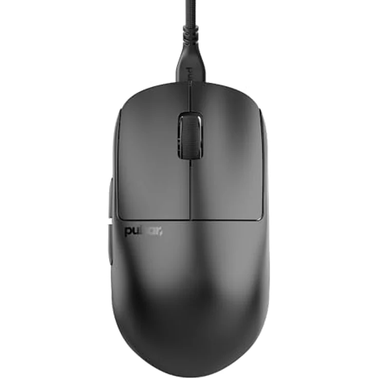 Pulsar Gaming Gears X2 v2 Wired Medium Gaming-Maus mit PixArt PAW3395-Sensor, 26.000 DPI, verbesserter Stabilität, schwarz – Bild 1