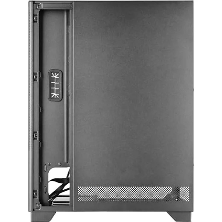 Tacens 2sagitta20, Midi Tower PC-Gehäuse in Schwarz, ATX/Micro ATX/ Mini-ITX, gehärtetes Glas, verbesserte Kühlung, 7 Erweiterungsslots – Bild 5
