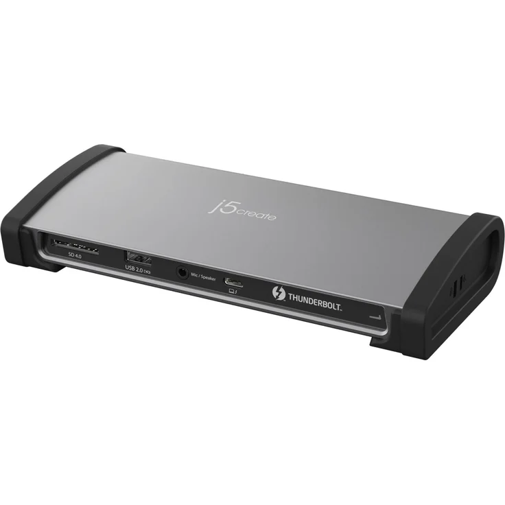 j5create JTD562-EN 8K-Thunderbolt 4-Dockingstation, 11 Anschlüsse, 96W Power Delivery, für Mac/Windows-Laptops, EU