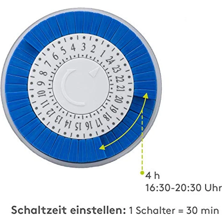 Goobay 59038 analoge Zeitschaltuhr zur präzisen und einfachen Steuerung von elektronischen Geräten, weiß – Bild 4