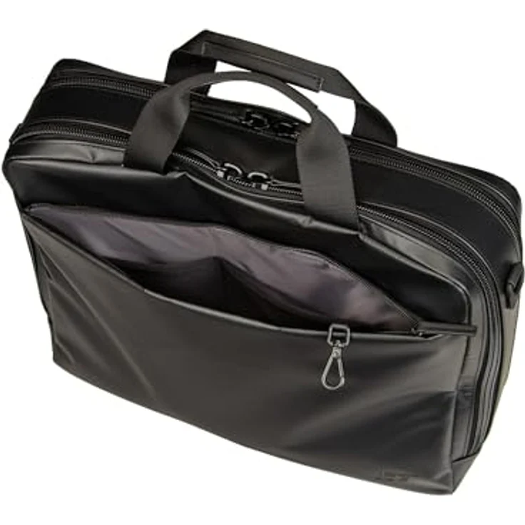 Jost Tolja Aktentasche 38 cm, Laptopfach für Notebooks, Schwarz – Bild 7