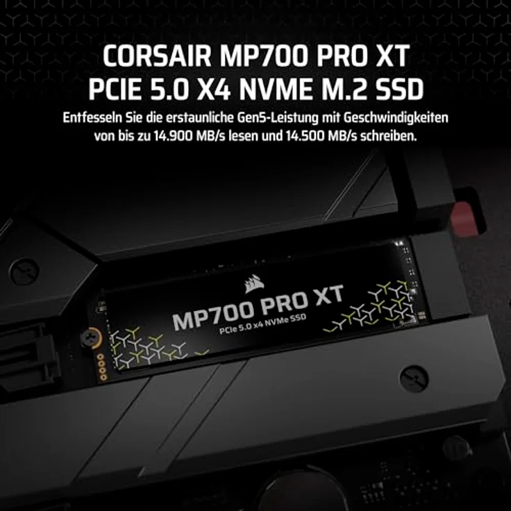 Corsair MP700 PRO XT 2TB (no heatsink) NVMe PCIe M.2 SSD (2000 GB, M.2, M.2 2280), SSD – Bild 3
