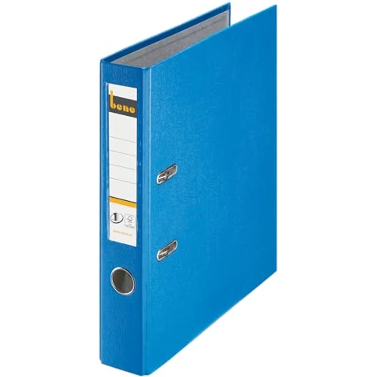 bene Aktenordner bene No.1 Power Ordner blau Kunststoff 5,2 cm DIN A4, schmutz- und feuchtigkeitsabweisend – Bild 2