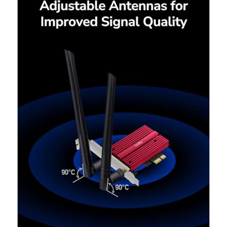 Cudy WiFi 7 BE9300 WE9300 PCIe WiFi Karte für PC, 6GHz Tri-Band Wireless Adapter, Intel BE200 Chipsatz, Bluetooth 5.4, WPA3, einfache Installation – Bild 5