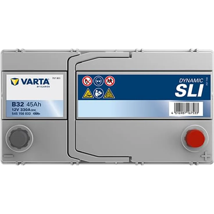 VARTA B32 Blue Dynamic 45Ah 330A Autobatterie, wartungsfrei, 12V, Schaltung 0 – Bild 4
