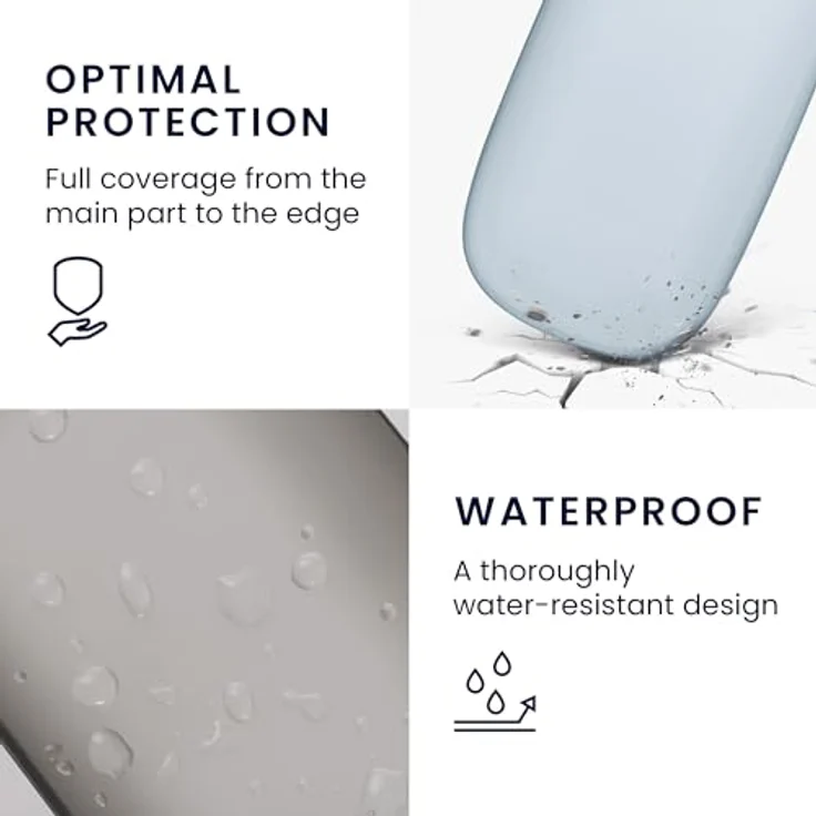 kwmobile Silikon Schutzhülle kompatibel mit Apple Magic Mouse 1/2 Hülle - PC Maus Cover aus softem Silikon - Hellblau – Bild 5