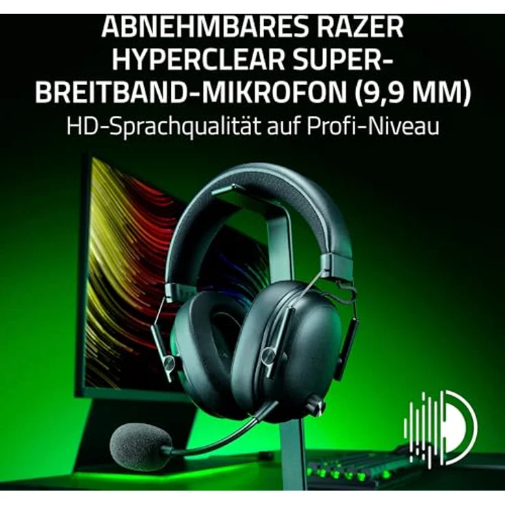 Razer BlackShark V3, Kabelloses E-Sport-Headset mit Triforce 50mm Treiber, abnehmbarem Mikrofon, THX Spatial Audio, Wireless 2,4GHz & Bluetooth, FPS-Profile, PC/Mac | Schwarz – Bild 5