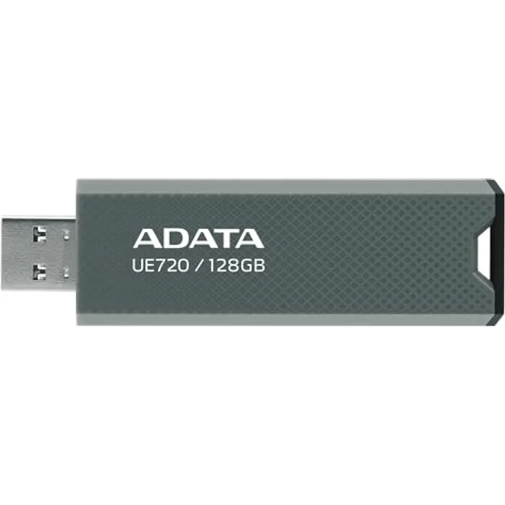 ADATA UE720, USB-C 3.2 USB-Flash-Laufwerk mit 64 GB und bis zu 550 MB/s Übertragungsgeschwindigkeit, kappenloses Design