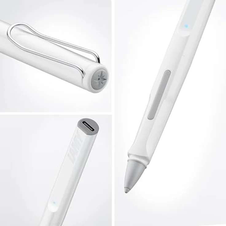 Lamy Safari Note+ White iPad Stift – iPad Pencil mit Palm Rejection, Druck- /Neigungssensitivität & bis zu 10 Stunden Akkulaufzeit – Bild 2