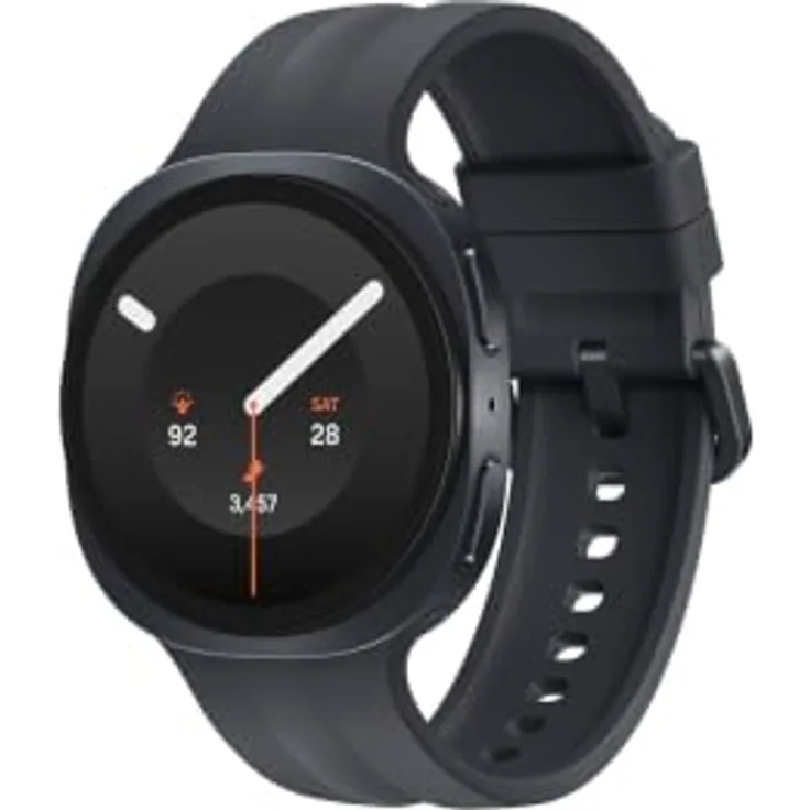 SAMSUNG Galaxy Watch9 40, Smartwatch aus Aluminium mit Nitrilkautschuk-Armband, 130-180 mm, Graphite