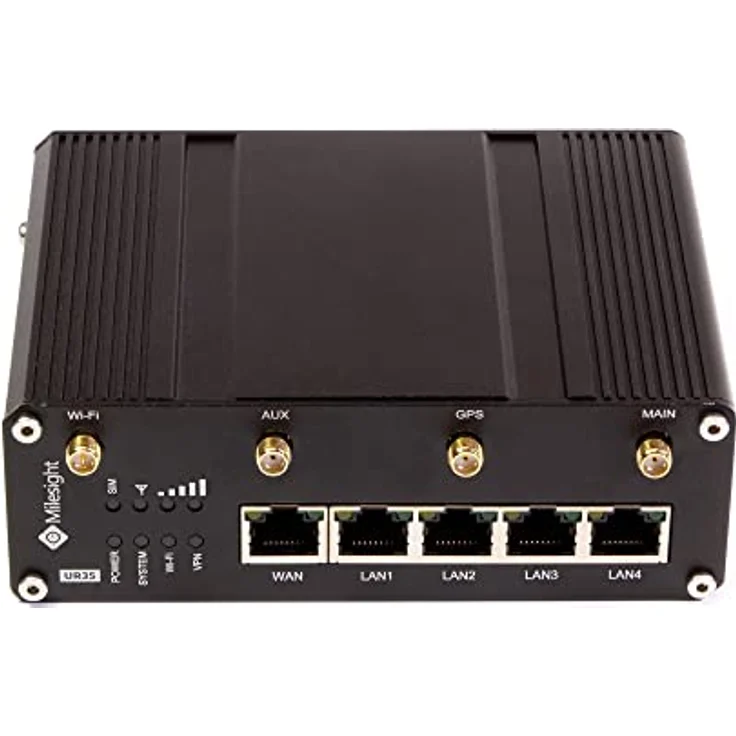 Milesight UR35 Pro, 4G Industrial Router mit WiFi4, GPS, PoE und 5x10/100 Mbps Ethernet Ports – Bild 2