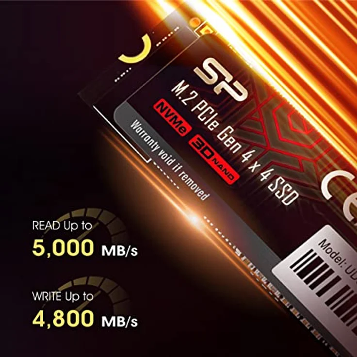 SP Silicon Power 2TB UD90 NVMe 4.0 Gen4 PCIe M.2 SSD R/W up to 5,000/4,800 MB/s, 5 Jahre Garantie – Bild 4